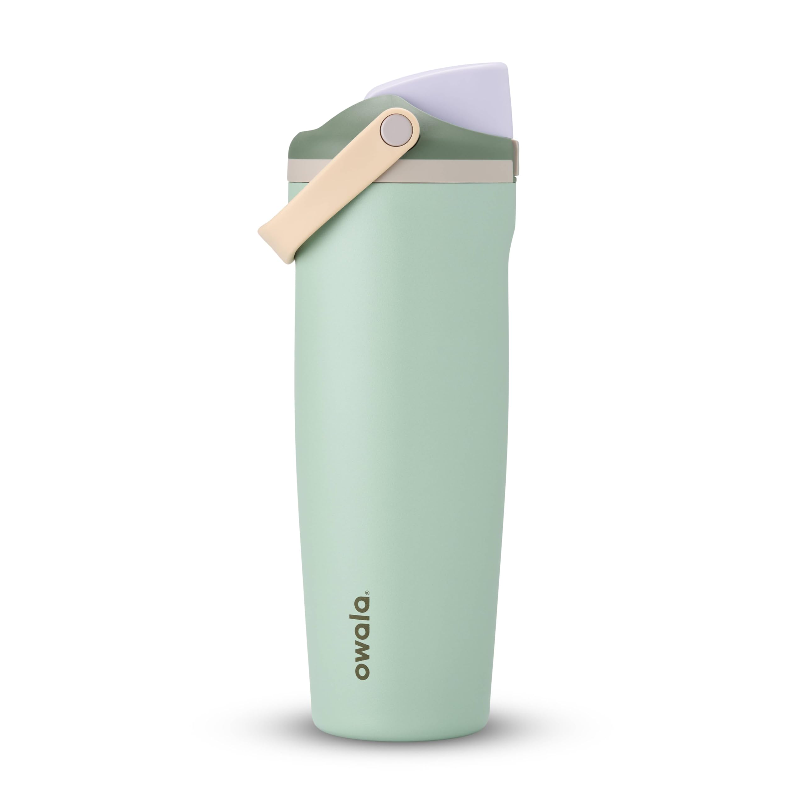 Owala FreeSip Sway Insulated Stainless Steel Water Bottle with Two-Way Spout, Built-In Straw and Bucket Handle, Made for Travel, School, and Sports, 30oz, BPA Free, Leak Proof, Putting Green