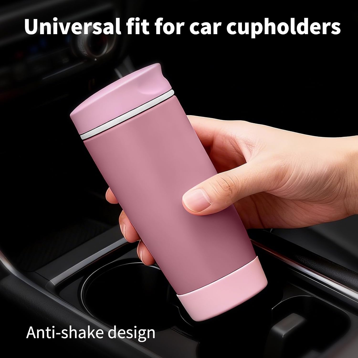 2PCS Silicone Boot for Owala SmoothSip Slider Tumbler 12oz 20oz, Protective Anti-Slip Bottom Coffee Travel Mug, BPA Free for Owala Accessories (Pink)