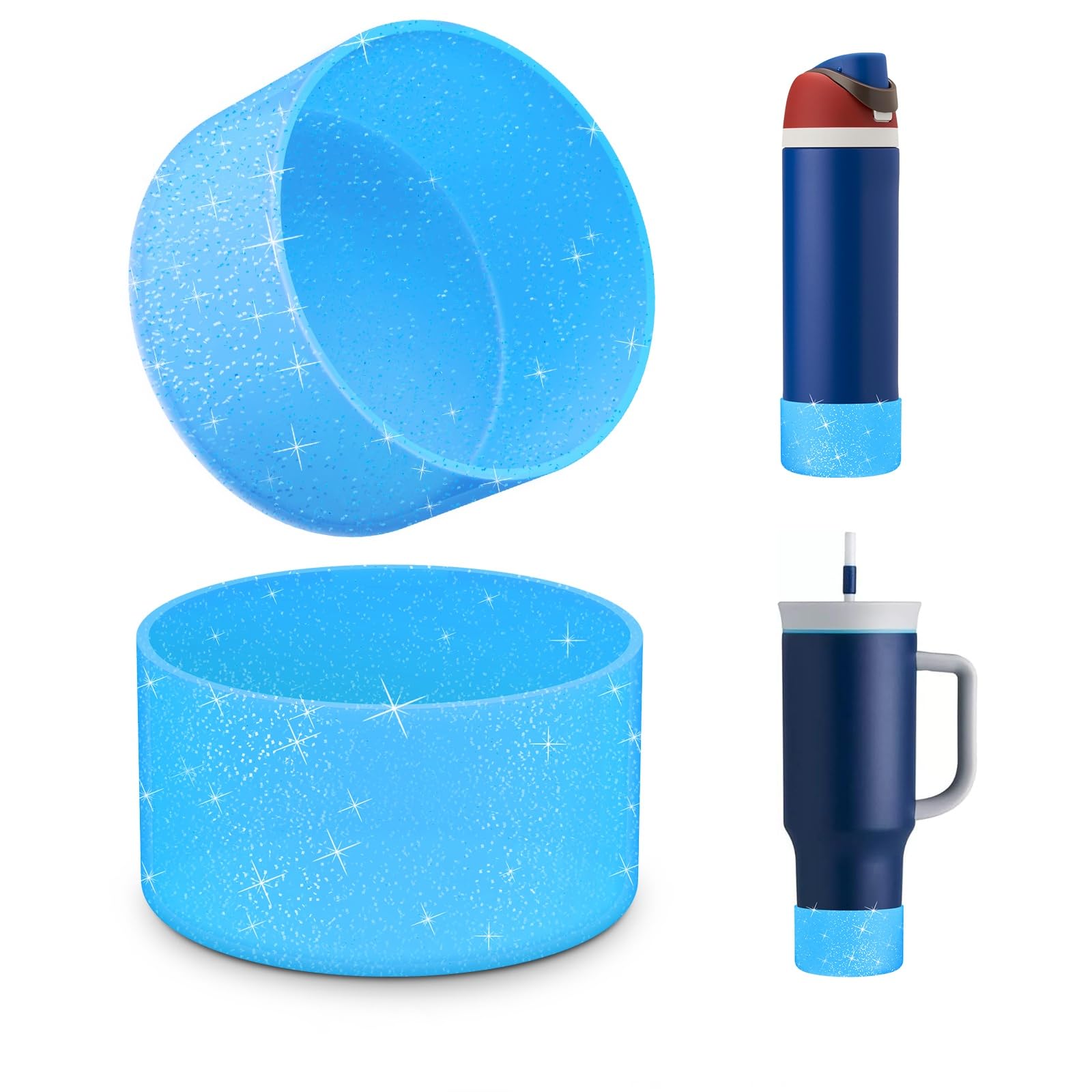 Silicone Boot for Owala Water Bottle 24 oz 32 oz 40 oz, Anti-Slip Protective Sleeve for FreeSip/Twist/Flip Stainless Steel Water Bottles Accessories