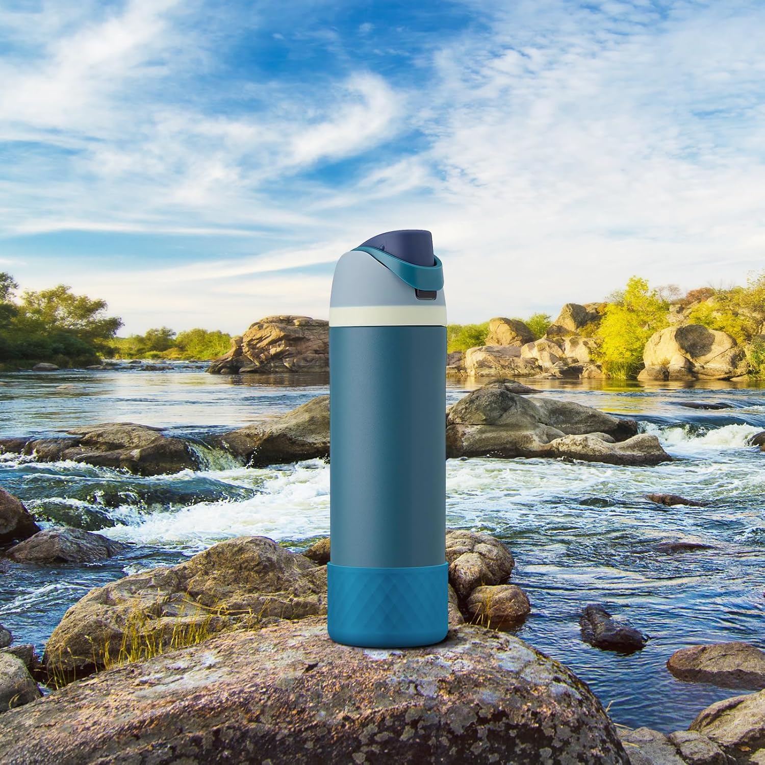 Silicone Boot for Owala Water Bottle 24 oz 32 oz 40 oz, Anti-Slip Protective Sleeve for FreeSip/Twist/Flip Stainless Steel Water Bottles Accessories