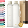 KIVY Large Water Bottle 50oz [Lightweight & Shatterproof] Fits Backpack & Cupholder for Travel, Sports, School - Extra large water bottle no straw - 1.5 Liter water bottles - 50oz Water bottle Green